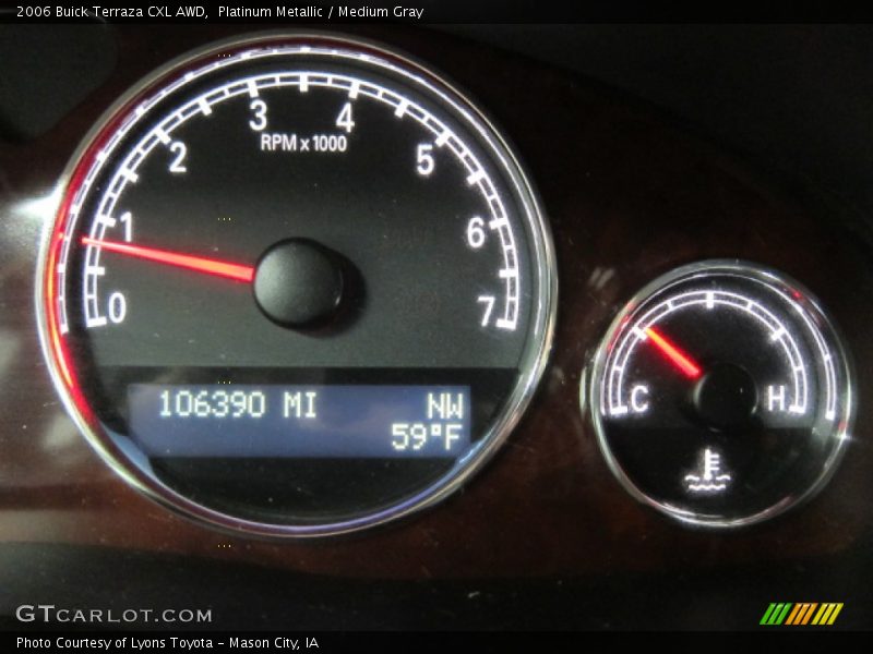 Platinum Metallic / Medium Gray 2006 Buick Terraza CXL AWD