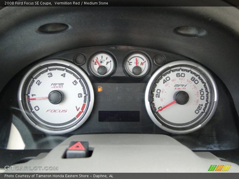 Vermillion Red / Medium Stone 2008 Ford Focus SE Coupe