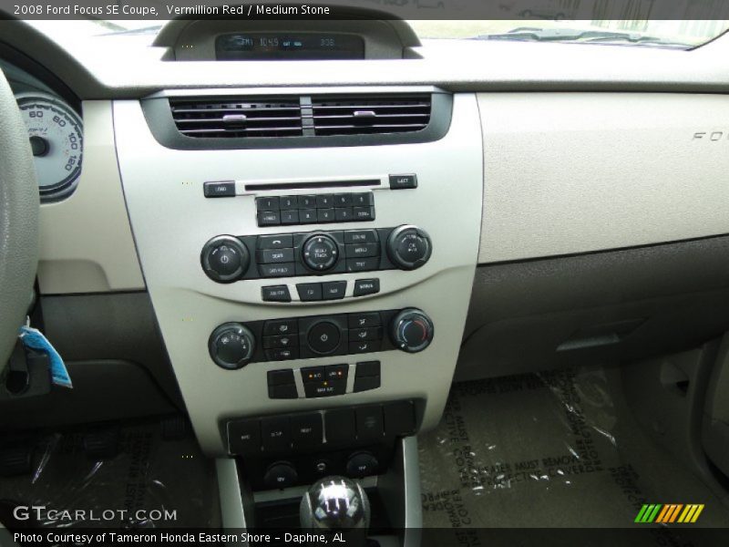 Vermillion Red / Medium Stone 2008 Ford Focus SE Coupe