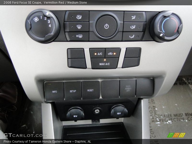 Vermillion Red / Medium Stone 2008 Ford Focus SE Coupe