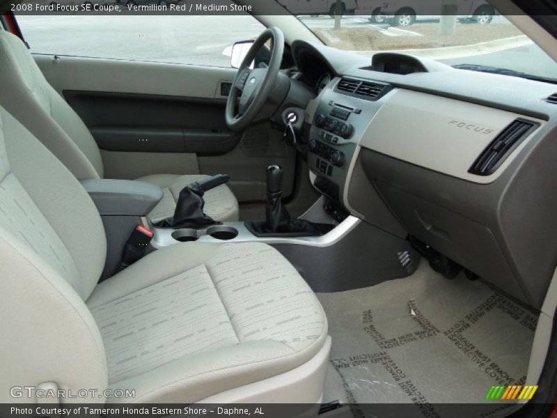Vermillion Red / Medium Stone 2008 Ford Focus SE Coupe