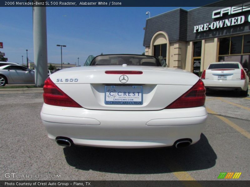 Alabaster White / Stone 2006 Mercedes-Benz SL 500 Roadster
