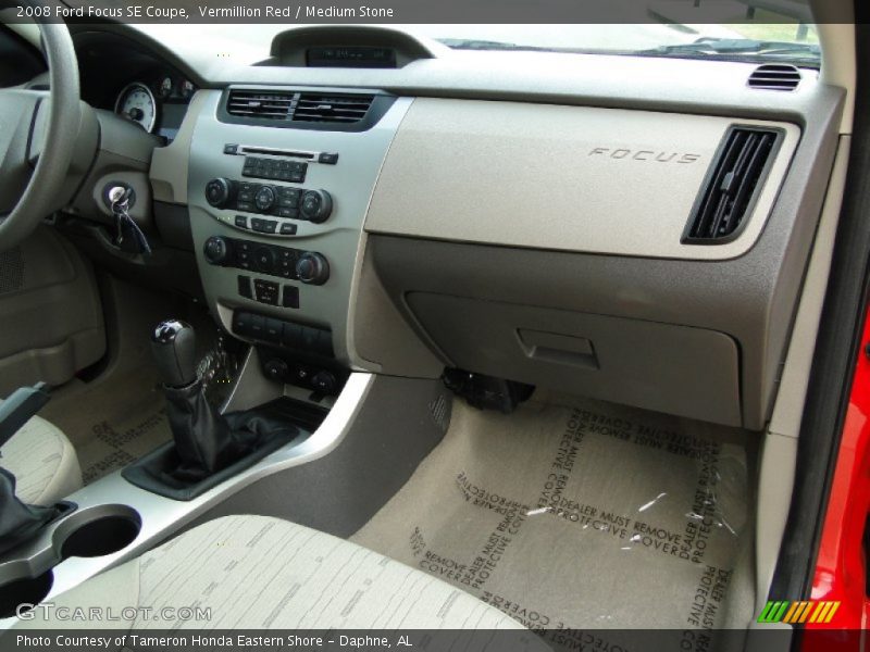 Vermillion Red / Medium Stone 2008 Ford Focus SE Coupe