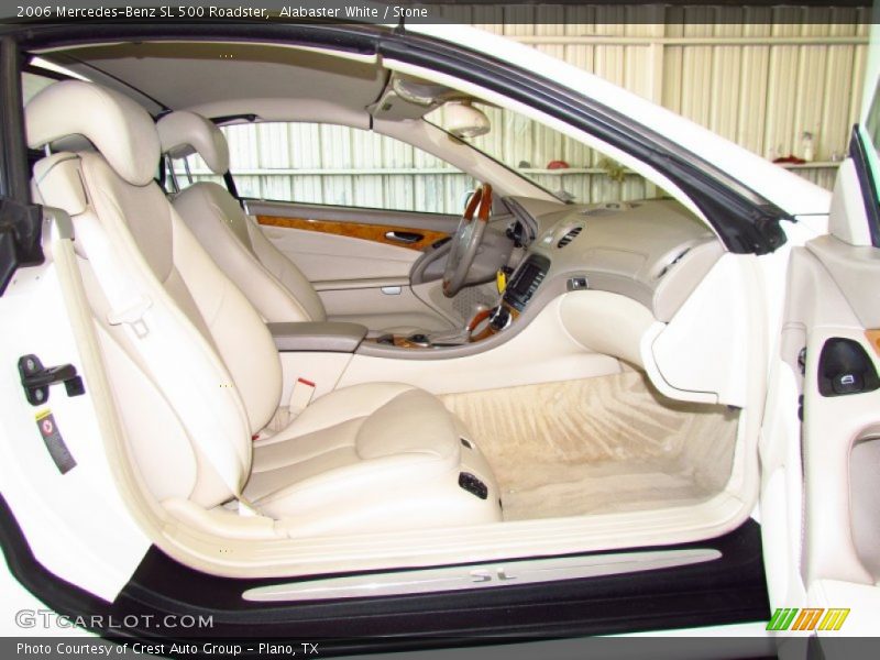 Alabaster White / Stone 2006 Mercedes-Benz SL 500 Roadster