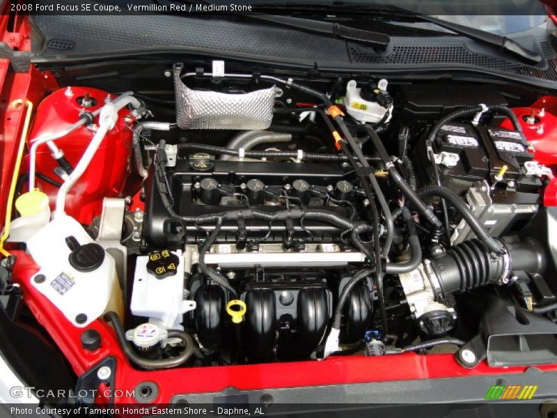 Vermillion Red / Medium Stone 2008 Ford Focus SE Coupe
