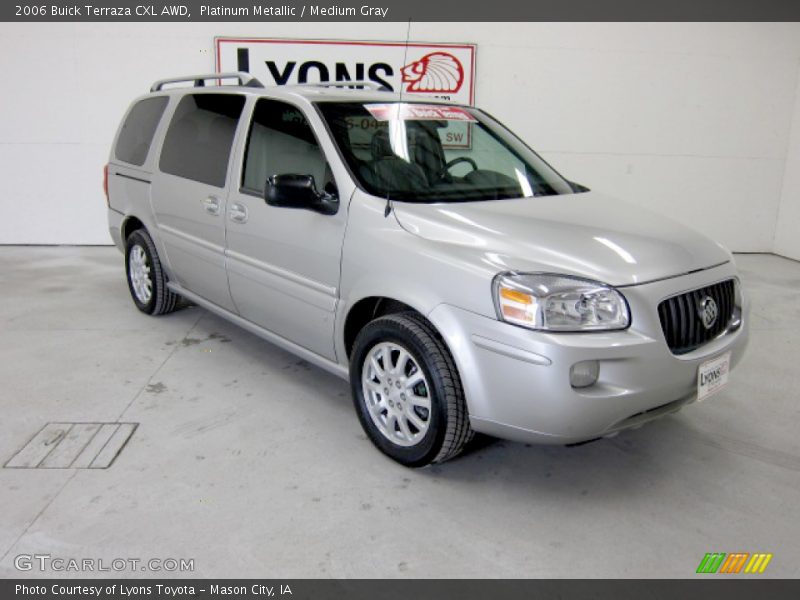 Platinum Metallic / Medium Gray 2006 Buick Terraza CXL AWD