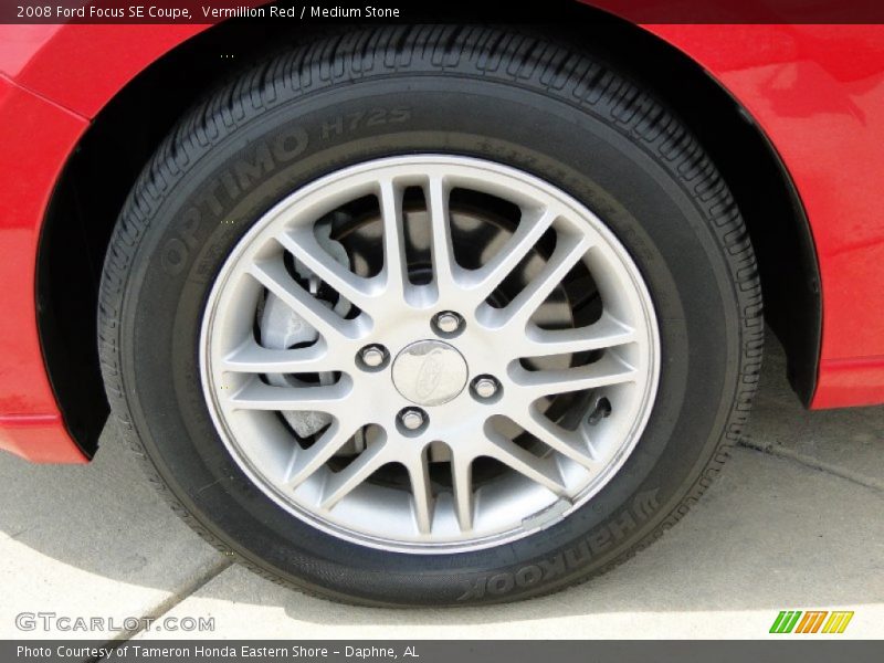Vermillion Red / Medium Stone 2008 Ford Focus SE Coupe