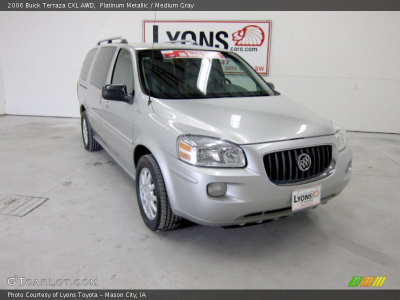 Platinum Metallic / Medium Gray 2006 Buick Terraza CXL AWD