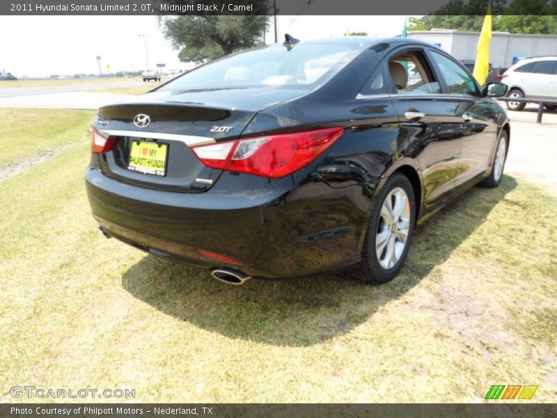 Midnight Black / Camel 2011 Hyundai Sonata Limited 2.0T