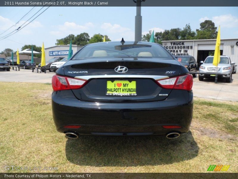 Midnight Black / Camel 2011 Hyundai Sonata Limited 2.0T