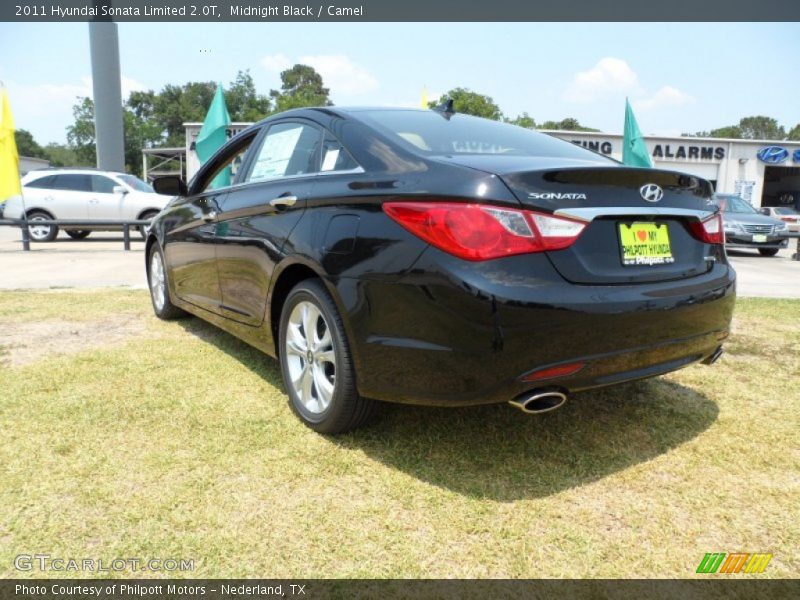 Midnight Black / Camel 2011 Hyundai Sonata Limited 2.0T