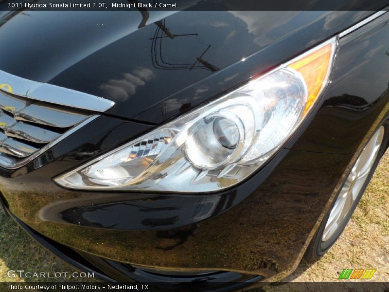 Midnight Black / Camel 2011 Hyundai Sonata Limited 2.0T