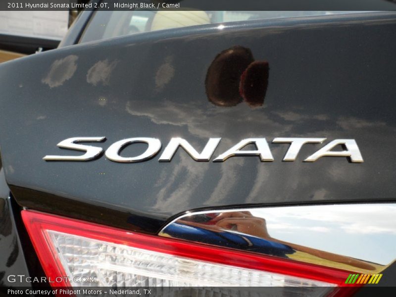 Midnight Black / Camel 2011 Hyundai Sonata Limited 2.0T
