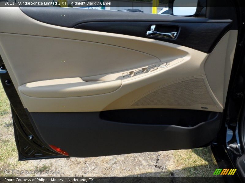 Midnight Black / Camel 2011 Hyundai Sonata Limited 2.0T