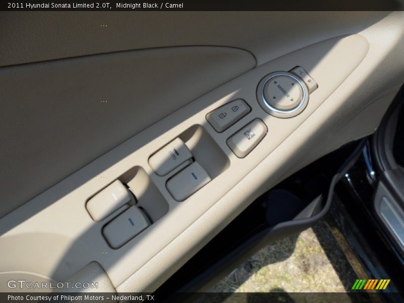 Midnight Black / Camel 2011 Hyundai Sonata Limited 2.0T