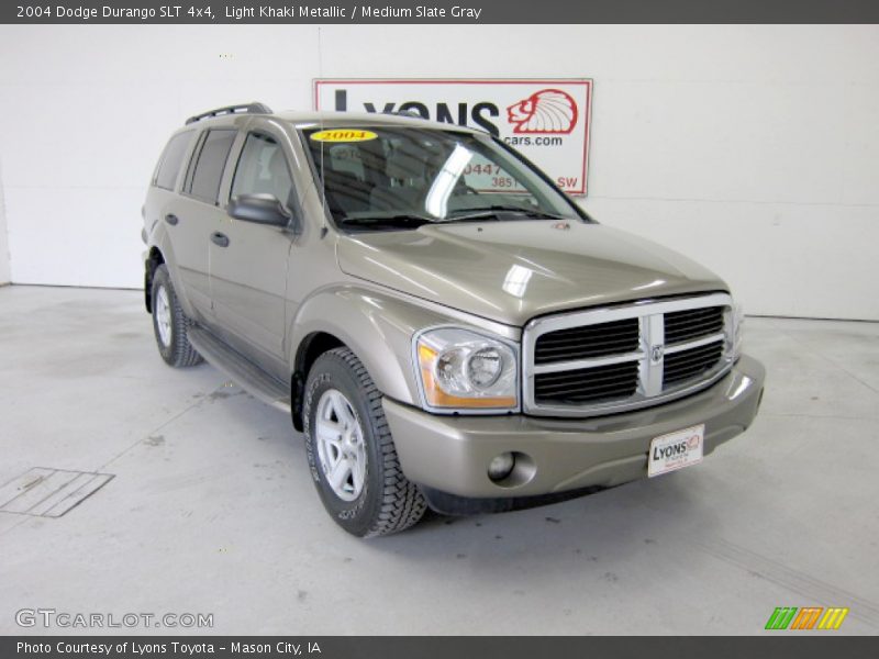 Light Khaki Metallic / Medium Slate Gray 2004 Dodge Durango SLT 4x4