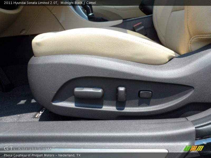 Midnight Black / Camel 2011 Hyundai Sonata Limited 2.0T