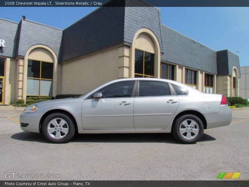 Silverstone Metallic / Gray 2008 Chevrolet Impala LT
