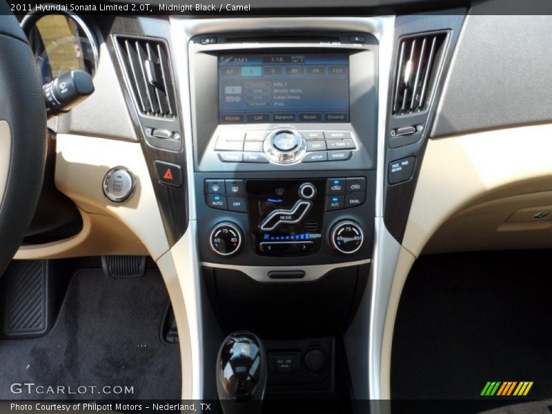 Midnight Black / Camel 2011 Hyundai Sonata Limited 2.0T