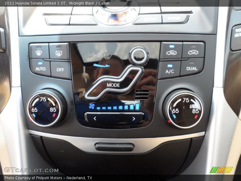Midnight Black / Camel 2011 Hyundai Sonata Limited 2.0T