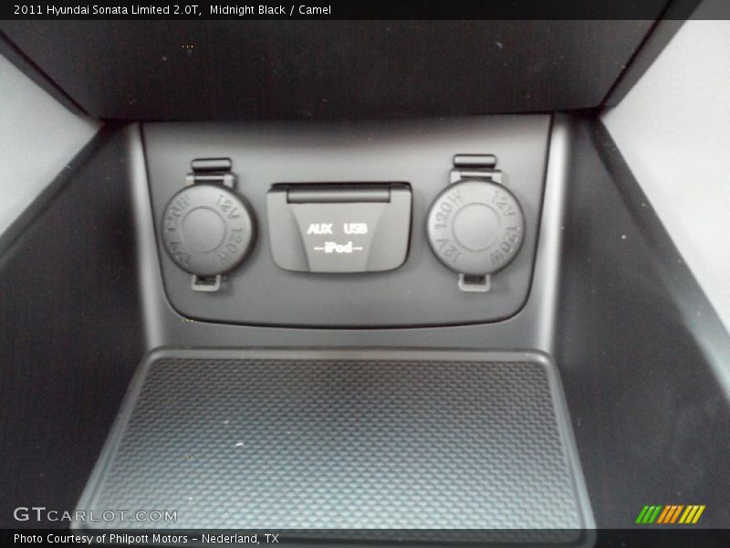 Midnight Black / Camel 2011 Hyundai Sonata Limited 2.0T