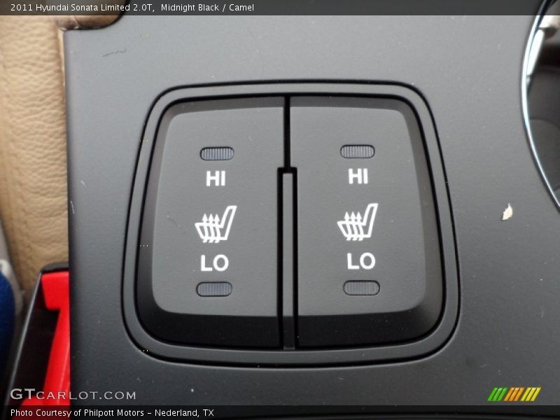 Midnight Black / Camel 2011 Hyundai Sonata Limited 2.0T