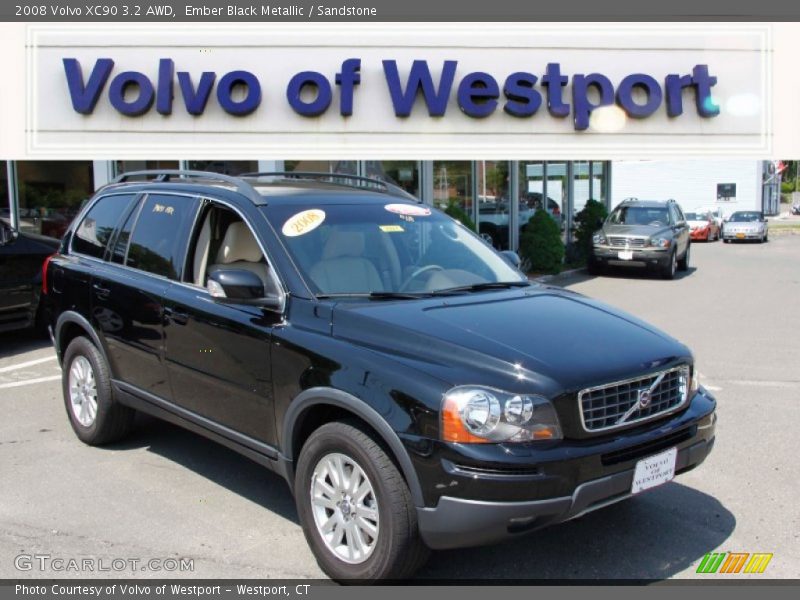 Ember Black Metallic / Sandstone 2008 Volvo XC90 3.2 AWD