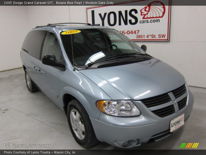 Butane Blue Pearl / Medium Slate Gray 2005 Dodge Grand Caravan SXT