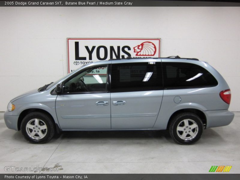 Butane Blue Pearl / Medium Slate Gray 2005 Dodge Grand Caravan SXT