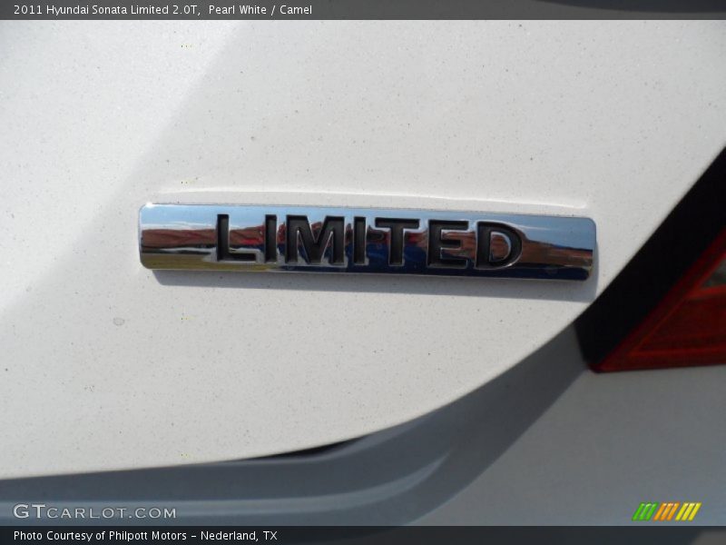 Pearl White / Camel 2011 Hyundai Sonata Limited 2.0T