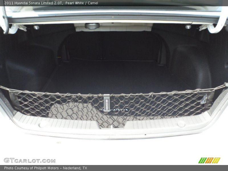 Pearl White / Camel 2011 Hyundai Sonata Limited 2.0T