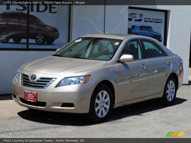 Desert Sand Metallic / Bisque 2009 Toyota Camry Hybrid