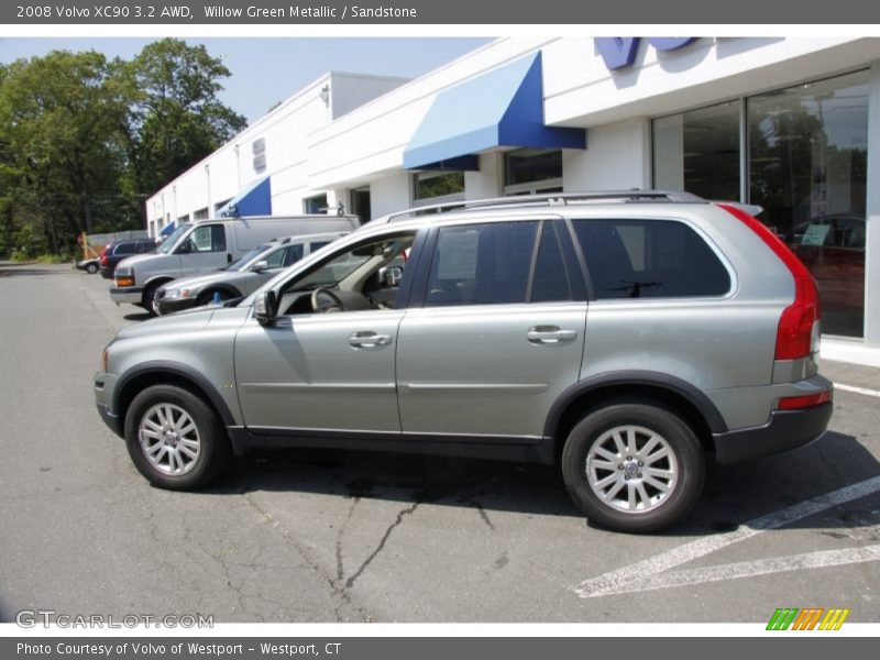 Willow Green Metallic / Sandstone 2008 Volvo XC90 3.2 AWD