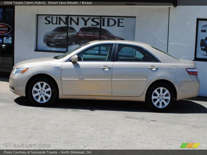 Desert Sand Metallic / Bisque 2009 Toyota Camry Hybrid