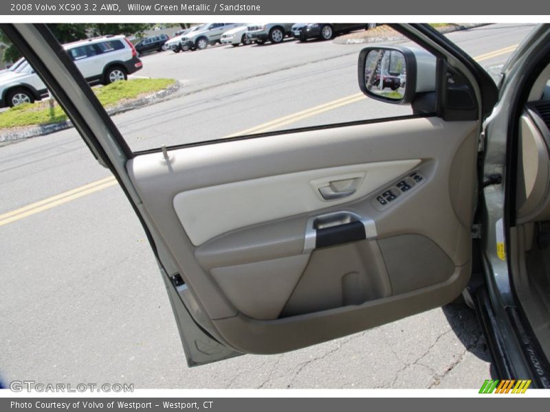 Willow Green Metallic / Sandstone 2008 Volvo XC90 3.2 AWD