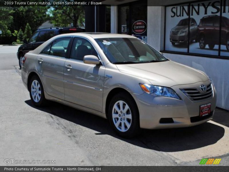 Desert Sand Metallic / Bisque 2009 Toyota Camry Hybrid