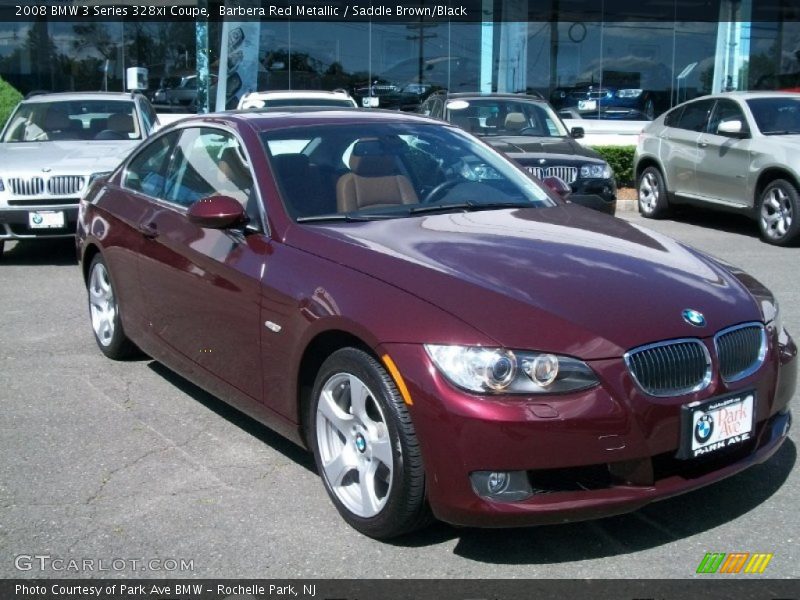 Barbera Red Metallic / Saddle Brown/Black 2008 BMW 3 Series 328xi Coupe