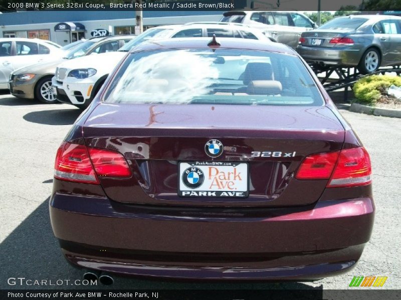 Barbera Red Metallic / Saddle Brown/Black 2008 BMW 3 Series 328xi Coupe