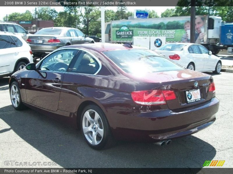 Barbera Red Metallic / Saddle Brown/Black 2008 BMW 3 Series 328xi Coupe