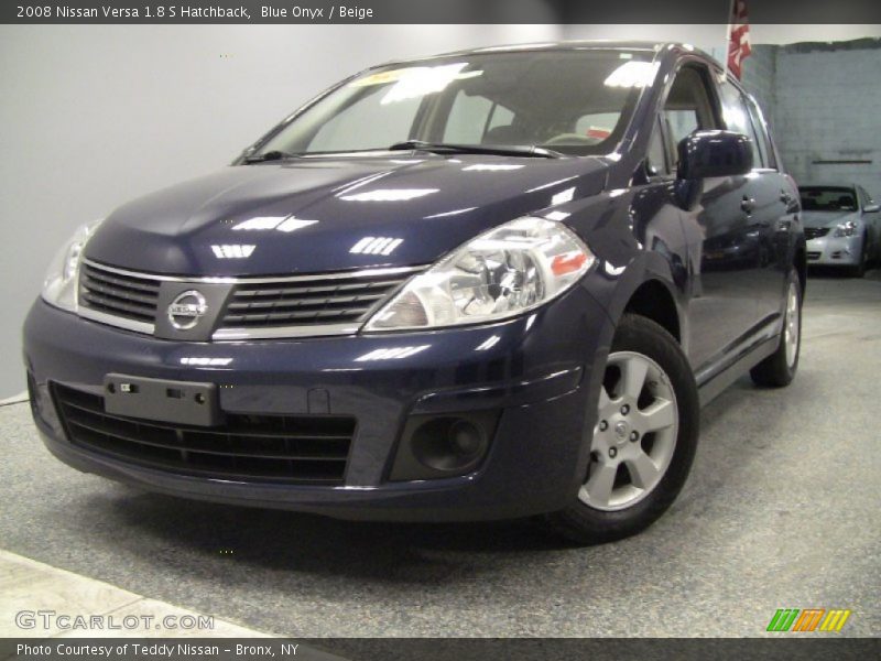 Blue Onyx / Beige 2008 Nissan Versa 1.8 S Hatchback