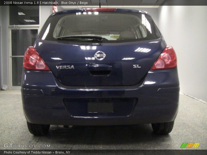 Blue Onyx / Beige 2008 Nissan Versa 1.8 S Hatchback