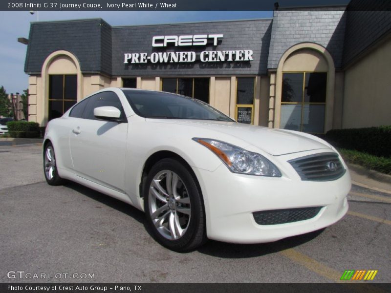 Ivory Pearl White / Wheat 2008 Infiniti G 37 Journey Coupe