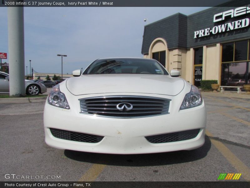 Ivory Pearl White / Wheat 2008 Infiniti G 37 Journey Coupe
