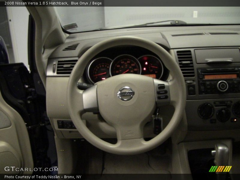Blue Onyx / Beige 2008 Nissan Versa 1.8 S Hatchback