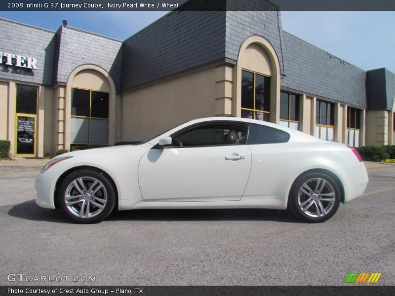 Ivory Pearl White / Wheat 2008 Infiniti G 37 Journey Coupe