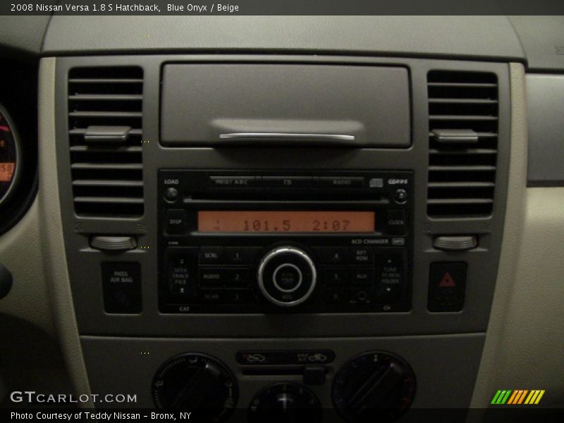 Blue Onyx / Beige 2008 Nissan Versa 1.8 S Hatchback