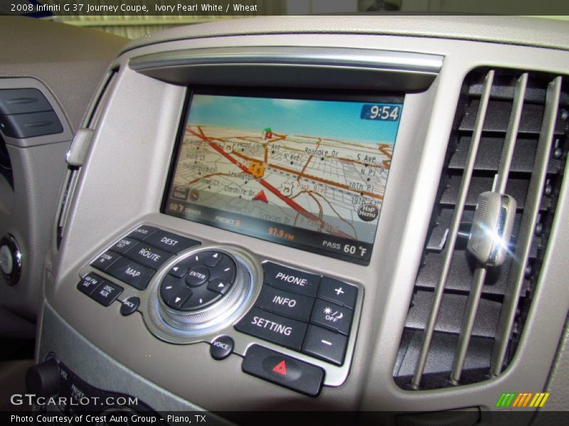 Navigation of 2008 G 37 Journey Coupe