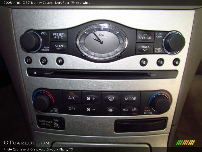 Controls of 2008 G 37 Journey Coupe