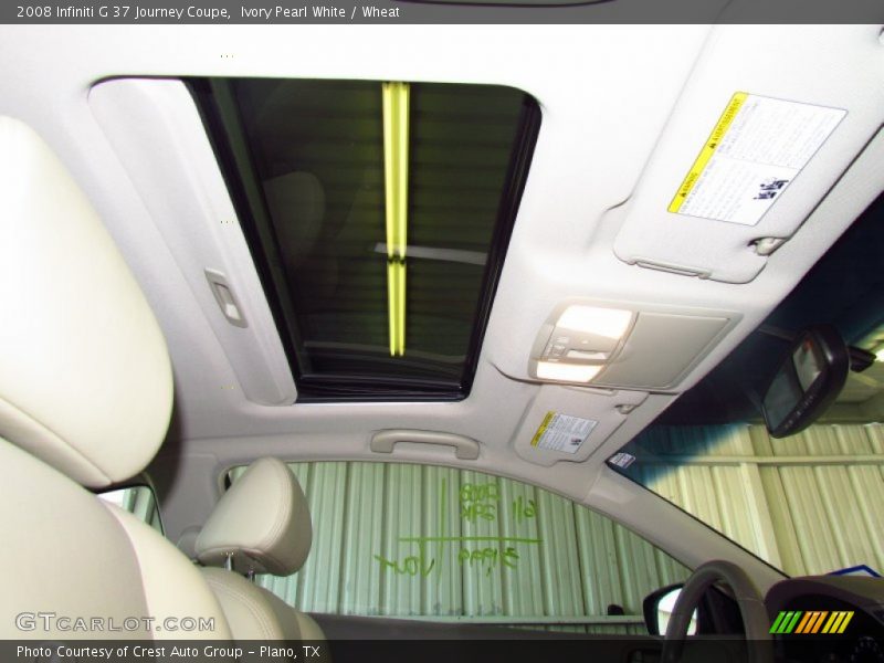 Ivory Pearl White / Wheat 2008 Infiniti G 37 Journey Coupe