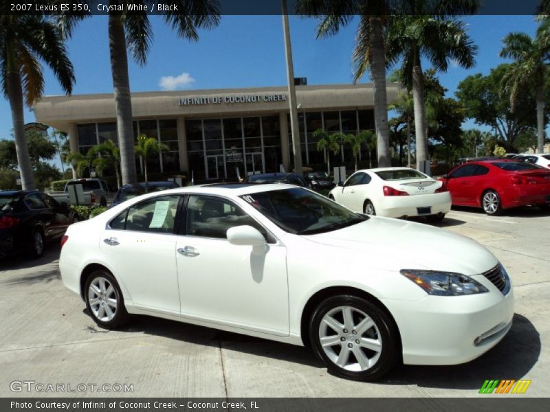 Crystal White / Black 2007 Lexus ES 350